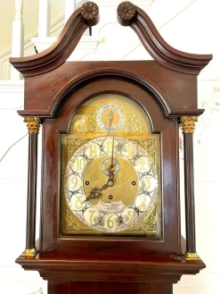 Pamono Antique Mahogany Eight Day Grandfather Clock><noscript><img width=