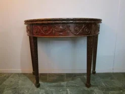 Clearance Pamono Antique Mahogany Foldable Wall Table in the style of Hepplewhite, 19th Century