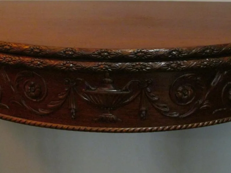 Clearance Pamono Antique Mahogany Foldable Wall Table in the style of Hepplewhite, 19th Century