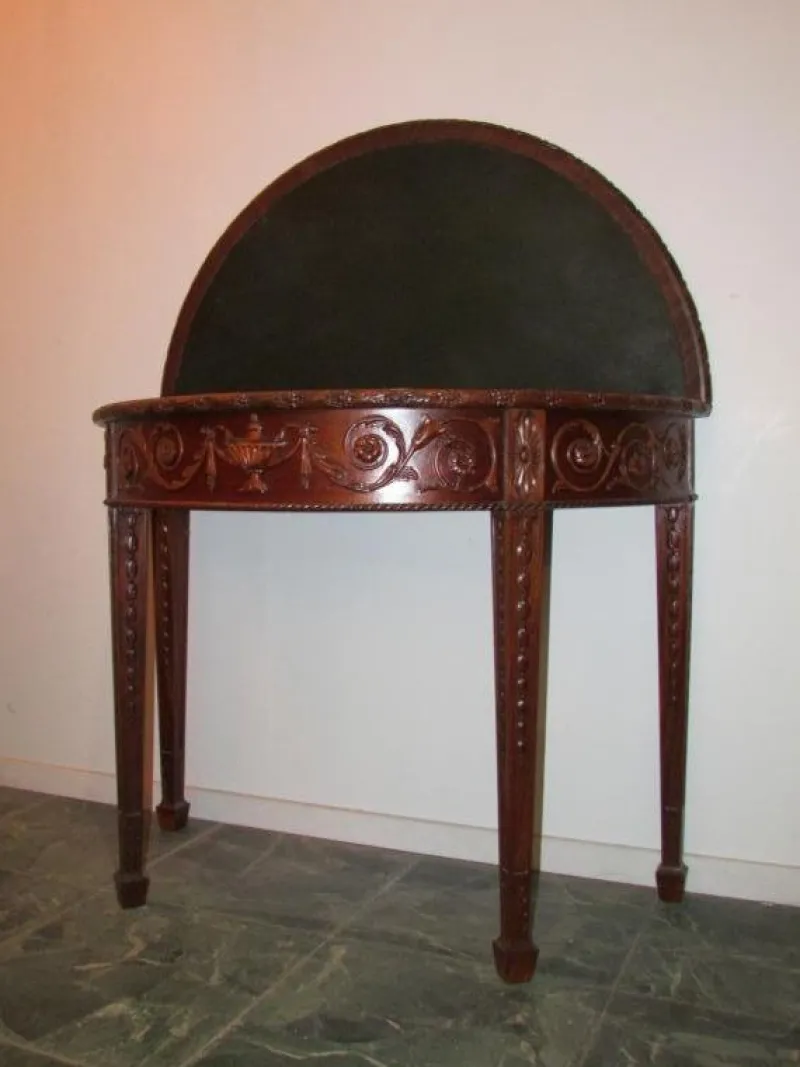 Clearance Pamono Antique Mahogany Foldable Wall Table in the style of Hepplewhite, 19th Century