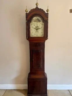 Pamono Antique Mahogany Longcase Clock, 1800> Clocks