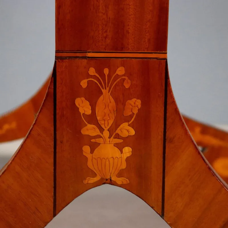 Outlet Pamono Antique Mahogany Scroll Desk