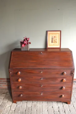 Pamono Antique Mahogany Secretaire, 1860