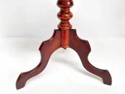 Pamono Antique Mahogany Tripod Table: Scalloped Edge Wine Table, 1890s><noscript><img width=