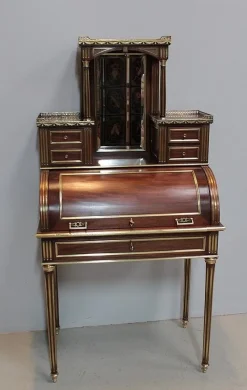 Clearance Pamono Antique Mahogany Veneer Secretaire