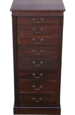 Outlet Pamono Antique Mahogany Wellington Chest of 8 Drawers, 1915