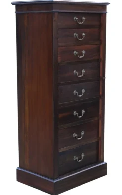 Outlet Pamono Antique Mahogany Wellington Chest of 8 Drawers, 1915