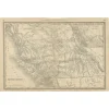Pamono Antique Map of British Columbia, 1888> Wall Decor