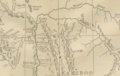 Pamono Antique Map of British Columbia, 1888><noscript><img width=