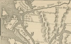 Pamono Antique Map of British Columbia, 1888><noscript><img width=
