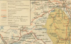 Discount Pamono Antique Map of Drenthe and Overijssel, 1914