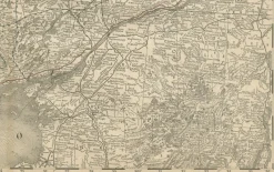 Hot Pamono Antique Map of Eastern Ontario The Heartland Province with Railroads, 1888