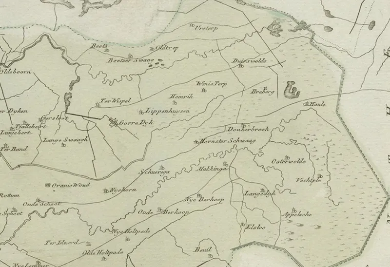 Pamono Antique Map of Friesland by von Reilly, 1791