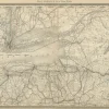 Discount Pamono Antique Map of New York State with Railroads and Counties, 1888
