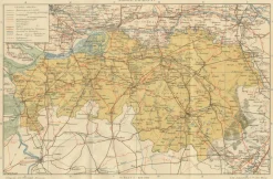 Discount Pamono Antique Map of North Brabant, 1914