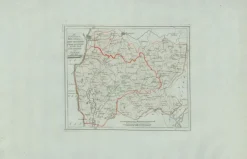Pamono Antique Map of Sneek and Surroundings by Von Reilly, 1791> Wall Decor