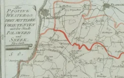 Pamono Antique Map of Sneek and Surroundings by Von Reilly, 1791><noscript><img width=
