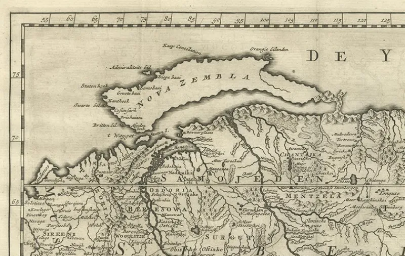 Pamono Antique Map of Tartary, 1730> Wall Decor