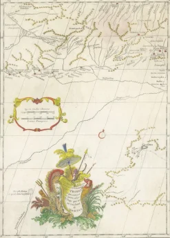 Pamono Antique Map of Tibet by Danville, Paris, France, 1737> Wall Decor
