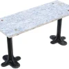 Outlet Pamono Antique Marble and Cast Iron Table, 1900s