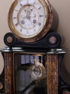Pamono Antique Marble Clock from Barbaste Paris><noscript><img width=