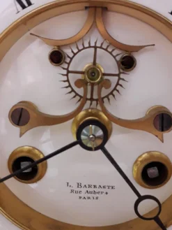 Pamono Antique Marble Clock from Barbaste Paris><noscript><img width=