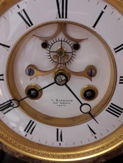 Pamono Antique Marble Clock from Barbaste Paris><noscript><img width=