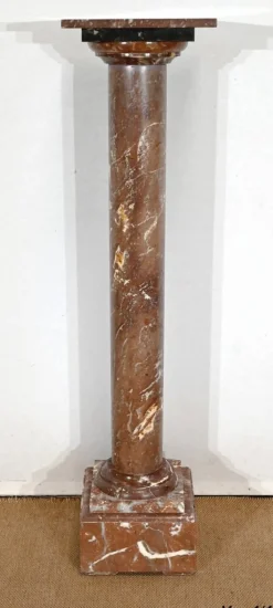 Pamono Antique Marble Column, Late 19th Century><noscript><img width=