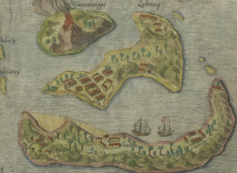 Pamono Antique Mauritius Map, 1610> Wall Decor