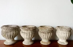 Pamono Antique Medici Stone Planters, Set of 4><noscript><img width=