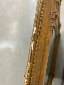 Hot Pamono Antique Mirror in Wooden Frame, 1890