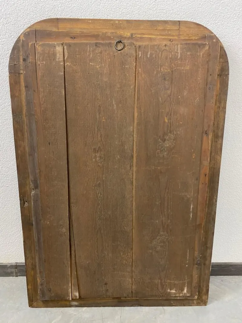 Hot Pamono Antique Mirror in Wooden Frame, 1890