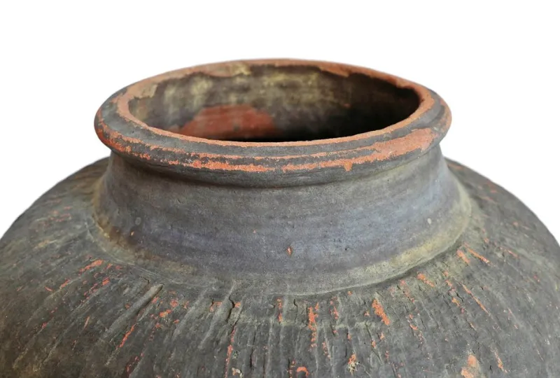 Outlet Pamono Antique Mongolian Ceramic Village Pot