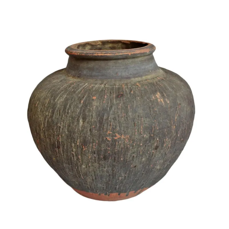 Outlet Pamono Antique Mongolian Ceramic Village Pot