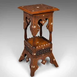 Discount Pamono Antique Moorish Jardiniere Stand in Teak