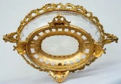 Sale Pamono Antique Napoleon III Gilt Bronze and Crystal Centerpiece, France, Early 19th Century