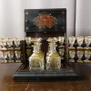 Pamono Antique Napoleon III Marquetry Liquor Cellar Set> Dinnerware Accessories