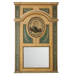 Hot Pamono Antique Neoclassical Painted Poplar Fireplace, Italy, 1700s