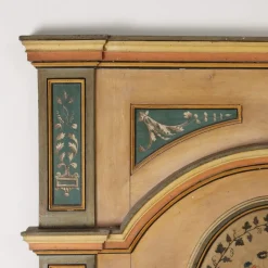 Hot Pamono Antique Neoclassical Painted Poplar Fireplace, Italy, 1700s