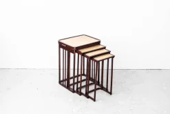 Pamono Antique Nesting Tables by Prof. Josef Hoffmann for Jacob & Josef Kohn, 1905, Set of 4> Coffee & Side Tables