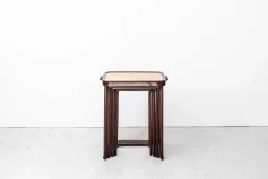 Pamono Antique Nesting Tables by Prof. Josef Hoffmann for Jacob & Josef Kohn, 1905, Set of 4><noscript><img width=