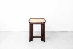 Pamono Antique Nesting Tables by Prof. Josef Hoffmann for Jacob & Josef Kohn, 1905, Set of 4><noscript><img width=