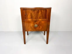 Pamono Antique Nightstand with Roller Door, 19th Century> Nightstands