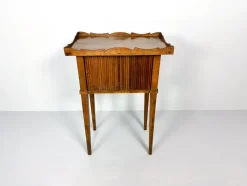 Pamono Antique Nightstand with Roller Door, 19th Century><noscript><img width=