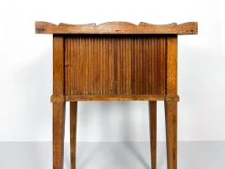 Pamono Antique Nightstand with Roller Door, 19th Century><noscript><img width=