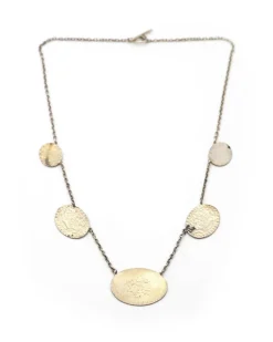 Pamono Antique Normandy Enamel Necklace><noscript><img width=
