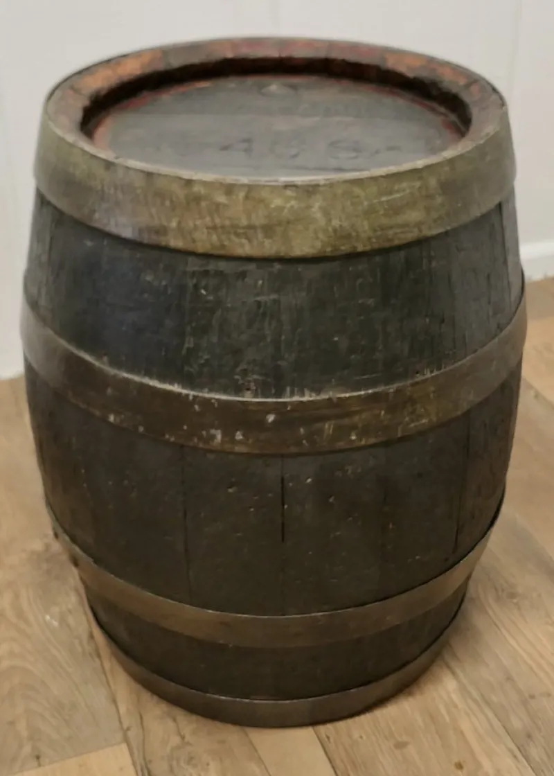 Pamono Antique Oak Brewery Barrel, Table, Log Bin or Christmas Tree , 1890s> Bottles, Carafes & Jugs