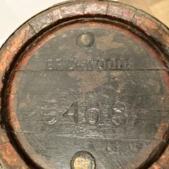 Pamono Antique Oak Brewery Barrel, Table, Log Bin or Christmas Tree , 1890s><noscript><img width=