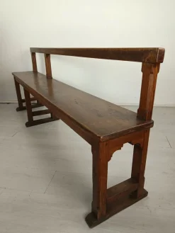 Pamono Antique Oak Church Bench> Benches