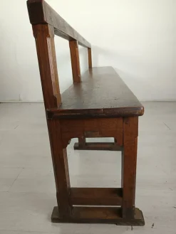 Pamono Antique Oak Church Bench><noscript><img width=